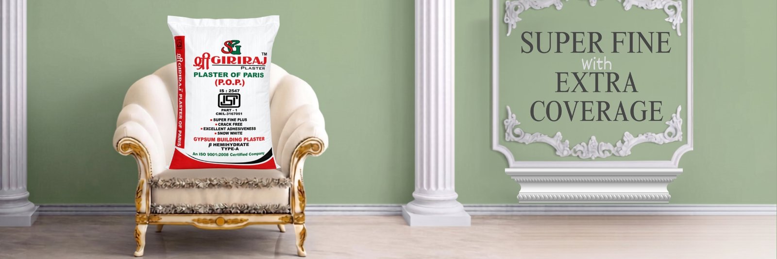 GIRIRAJ Wall Putty – protective base for your paints